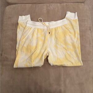 Stars Above Yellow and White Women’s Joggers